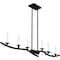 Quoizel Oakley Linear Chandelier 6 Lights Earth Black OAK644EK - alternate 3